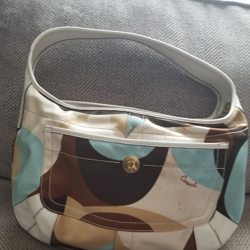 Coach satin bag